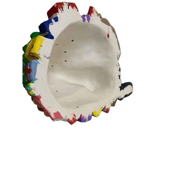 Vintage Ceramic Christmas Tree Top Only 10" Santa Replacement - Picture 8 of 8